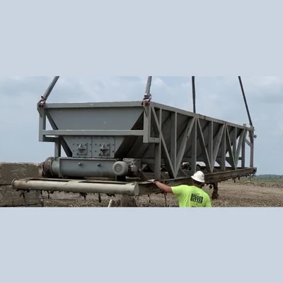 45yd³ Twin Screw Live Bottom Bin
