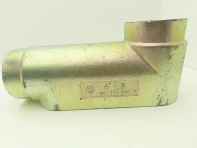 Bridgeport LB-70 4" Hub Malleable Iron LB Conduit Body Threaded Rigid