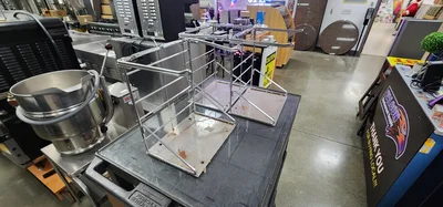 Used Falcon Restaurant Supply Used Stainless Steel T-Shirt Shopping Bag Stand Store Holder Rack Grocery Bagging Restaurant Front of House Furnishings Illinois US | Falcon Restaurant Supply #1376403