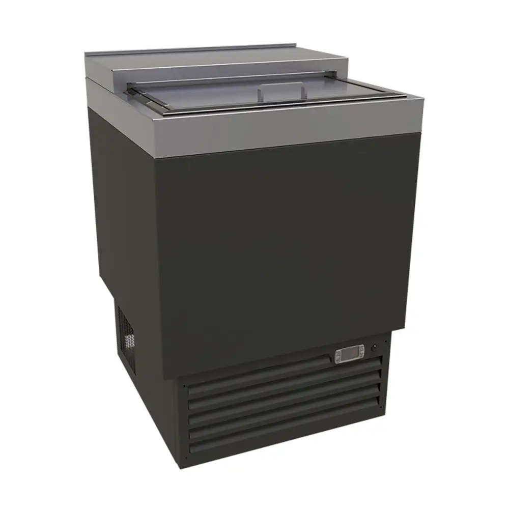 Glastender MF24-B 1 Section Glass Chiller w/ 55 Mug Capacity - Black, 120v