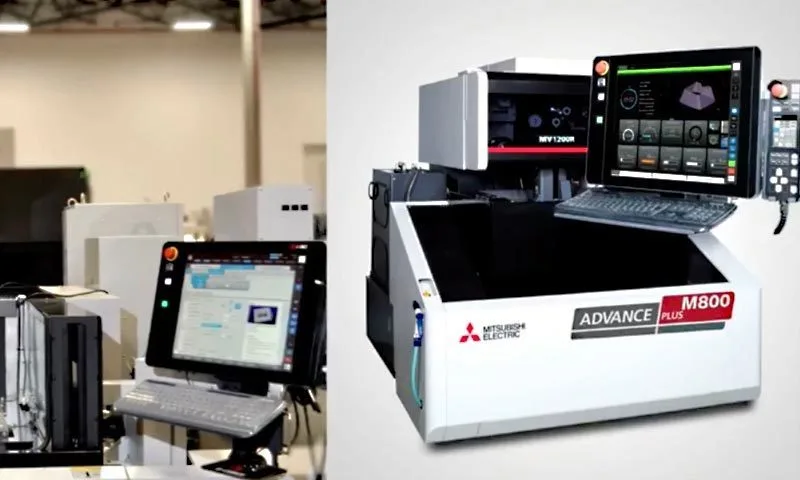 Mitsubishi's New M800 Control on its Wire EDM Machines Making Big