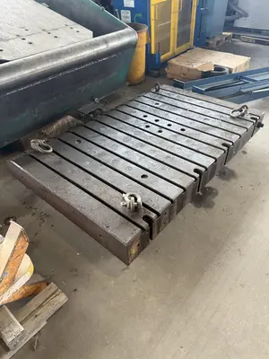 84" x 54" x 8-1/2" T-SLOTTED BOLSTER PLATE. STOCK # 1099725
