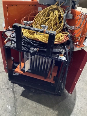 Rotary Indexing Table w/ Perforated Downdraft Surface for Welding/Assembly USED