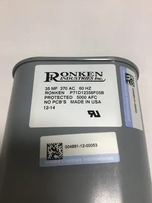 Ronken Industries Inc P71D12356F05B Welding Capacitor 35MF 370VAC 60Hz