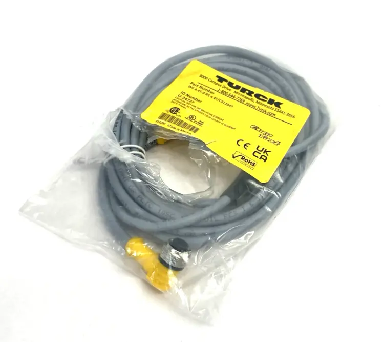 New | in-Stock Turck Eurofast Double-Ended Connection Cable U-24727 Cable & Wire Michigan US | Maverick Industrial Sales #1390578