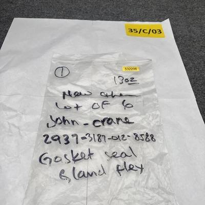 New | in-Stock JOHN CRANE 2937-3187-012-8588 Misc Fasteners California US | Davliegogo LLC #1717624