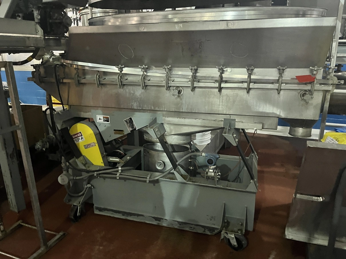 Used Witte vibrating fluid bed dryer system with integral baghouse