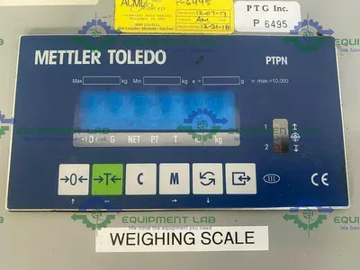 USED METTLER TOLEDO PANTHER DIGITAL WEIGHT DISPLAY & LENZE ESV4 INVERTER IN ENCLOSURE