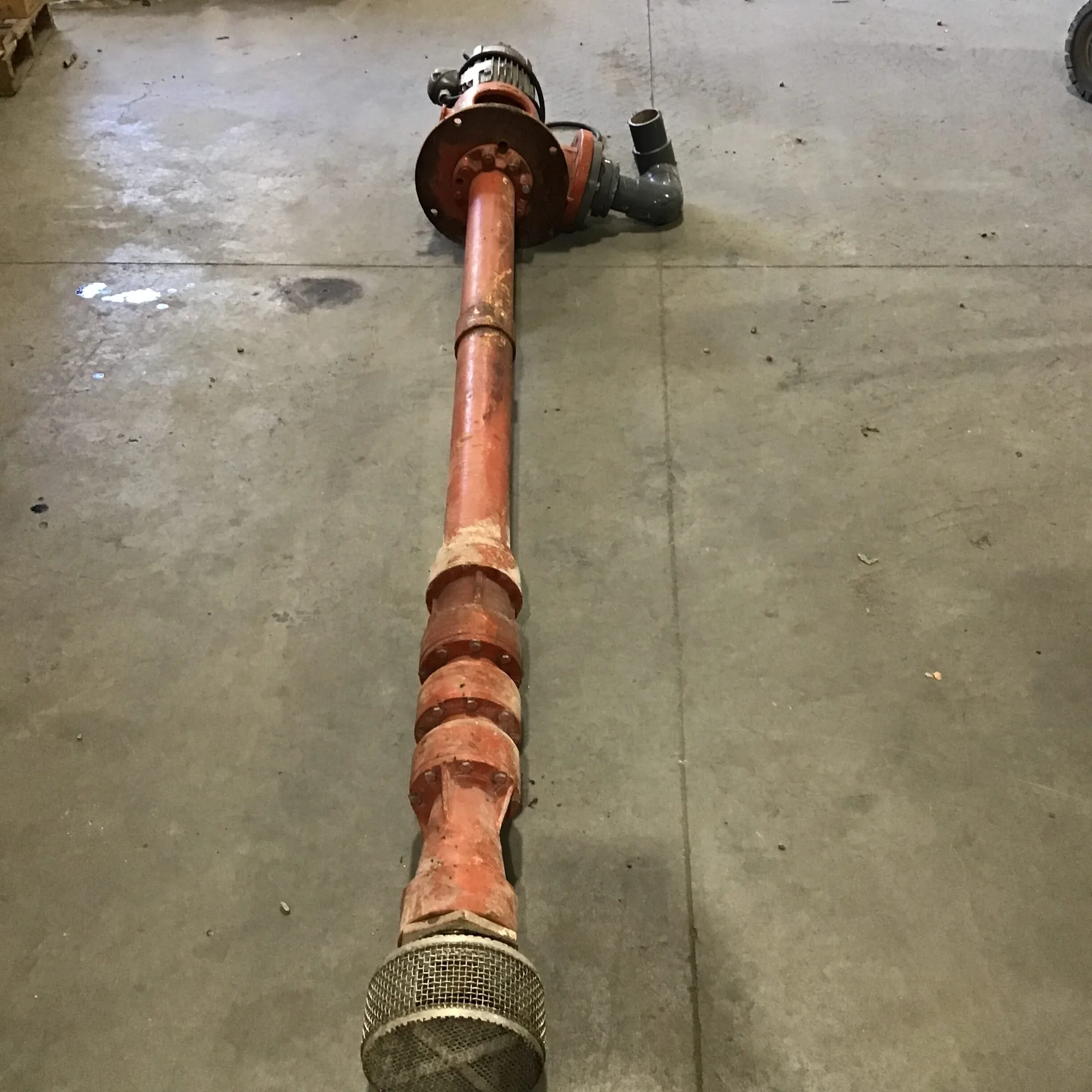 Peerless Pump 8 MA-3 Vertical Turbine Pump 117″in Plate to Bottom 250GPM 1770RPM