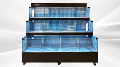 171-0325 80" Live Seafood Self Contained Sea Water Lobster Tank Cooler