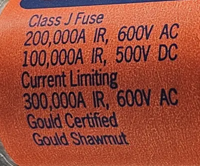 Ferraz Shawmut AJT5 Time-Delay Fuse 5A 600VAC / 500VDC Loc4D10