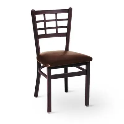 BFM Seating Marietta 2163CDBV-SB Metal Chair with Vinyl Seat - 6 colors
