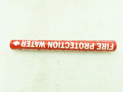 Brady 41431 Pipe Marker Fire Protection Water Size A 3/4"-1" Lot of 14