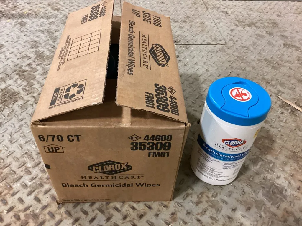 Clorox Healthcare Bleach Germicidal Wipes 6/70 CT -NIB