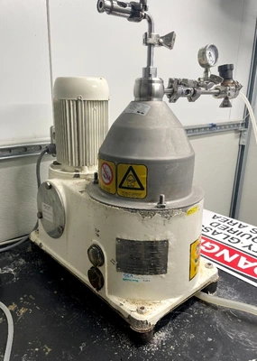 Westfalia CTC 1-06-107 lab clarifier centrifuge, 316SS.