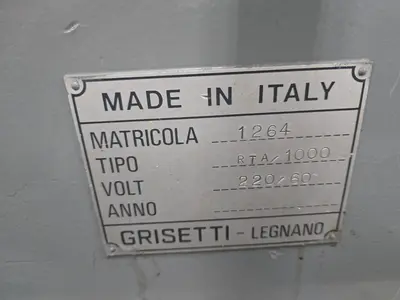 Grisetti #RTA-1000, ID/OD Universal Cylindrical Grinder, 14" wheel
