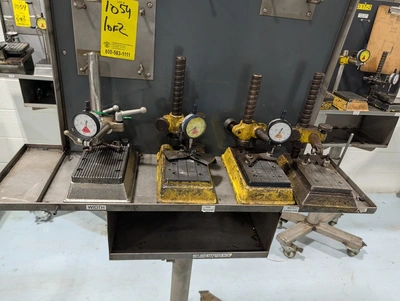 (2) Portable Gage Stands W/ Precision Tooling