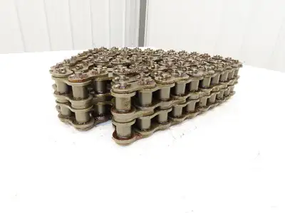 Tsubaki RS100-2 #100 Double Roller Chain W/Connecting Link 10 Feet Length