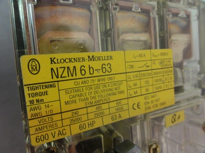 USED KLOCKNER-MOELLER NZM 6B-63