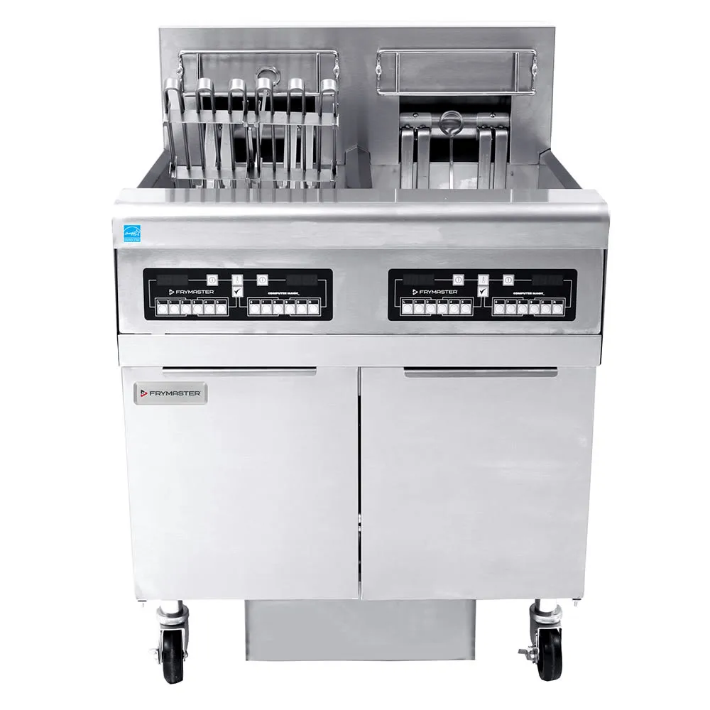 Frymaster FPRE214TC Electric Fryer - (2) 50 Lb Vats, Floor Model, 208v/3ph