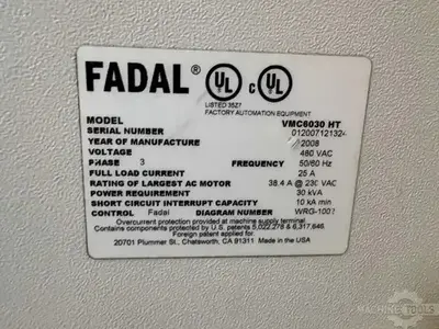 Used 2008 MAG FADAL VMC-6030HT Vertical Machining Centers Illinois US | Perfection Global, LLC. #1371177