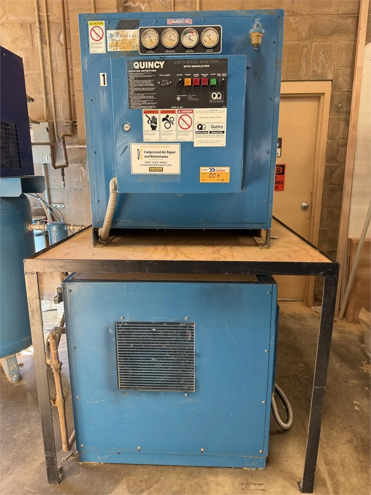 Used QUINCY 15 Rotary Screw & Sliding Vane Air Compressors California US | MachineryMax #1709093