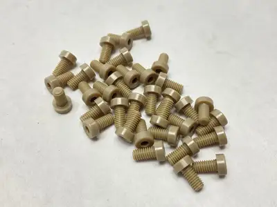 New | in-Stock Nippon Hexagonal Socket Cap Screw PEEK M4 8mm Length LOT OF 35 Nuts & Screws Michigan US | Maverick Industrial Sales #1487657