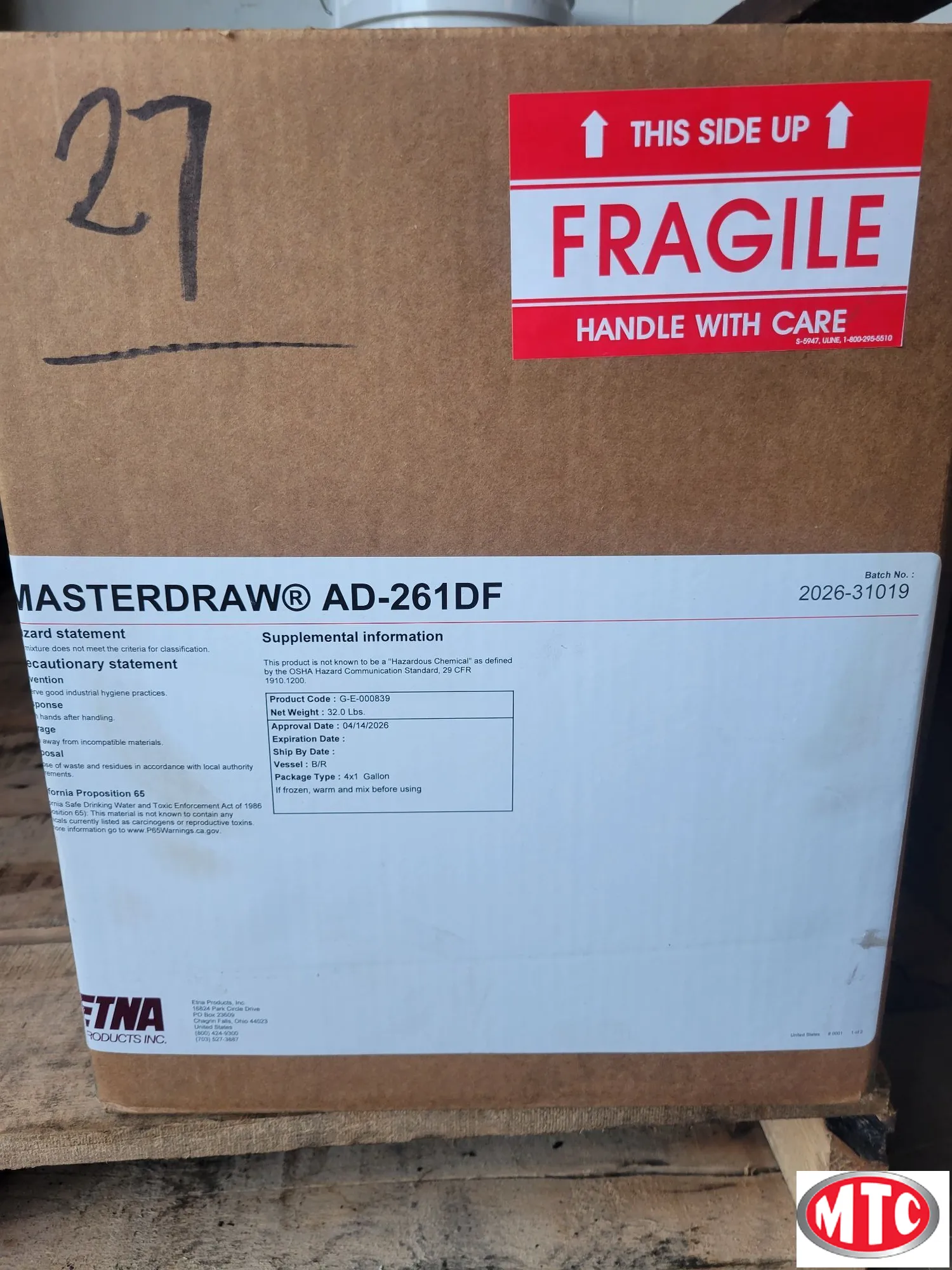 Defoamer for coolant # AD-126DF