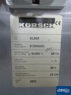 USED Korsch Korsch XL 800 Tablet Press, 87 Station
