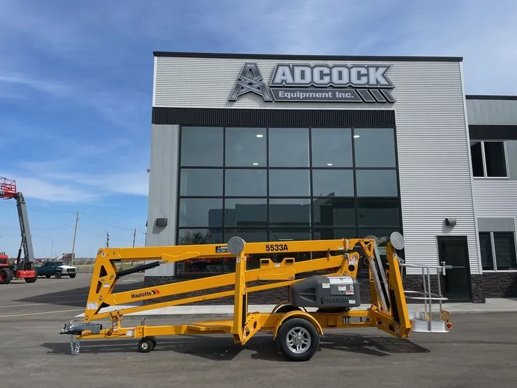 New | in-Stock 2026 HAULOTTE 5533A TOWABLE ARTICULATING BOOM LIFT Towable Boom Lifts Alberta CA | Adcock Equipment #1418119
