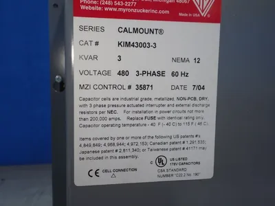 New | in-Stock MYRON ZUCKER KIM430033 Capacitors Ohio US | HGR 24 #782499
