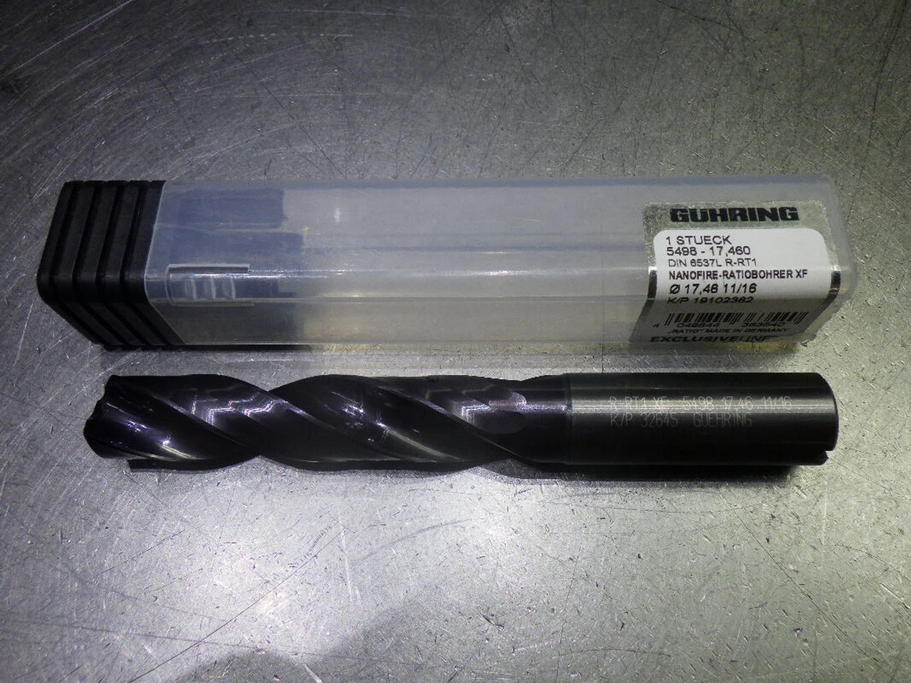 Guhring 11/16" Coolant Thru Carbide Drill 18mm Shank 5498-17.460 (LOC1762)