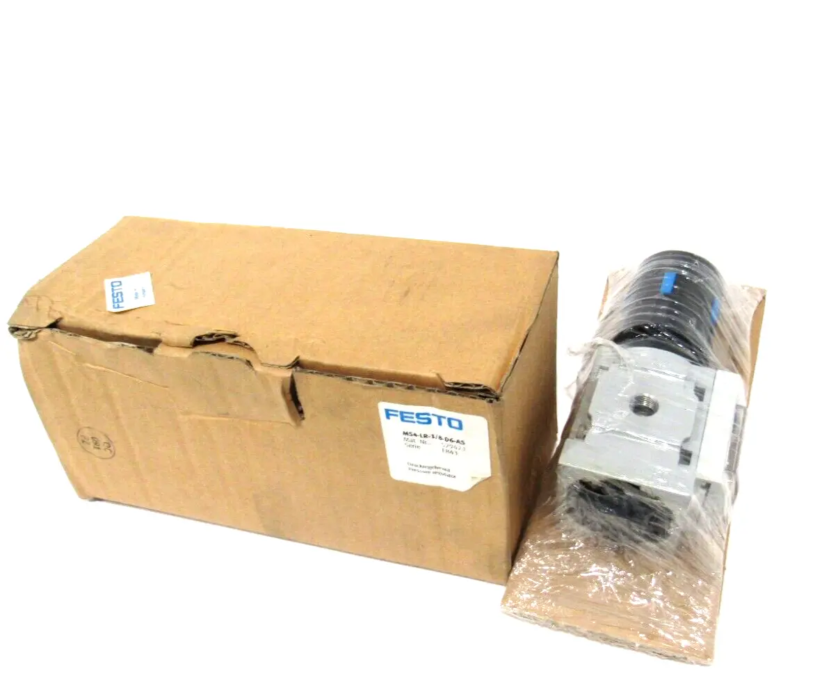 NEW FESTO MS4-LR-1/8-D6-AS PRESSURE REGULATOR 529423 MS4LR18D6AS