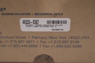 NEW GARLOCK 46333-0387 FLUSH-GARD SEAL - STOCK GF1008