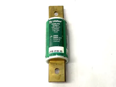 USED LITTELFUSE TIME DELAY INDICATOR FUSE CLASS J 600V 200A SHELFWARE