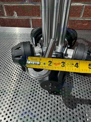 USED 5 ITT PURE FLO ADVANTAGE STAINLESS STEEL DIAPHRAGM VALVE W/ 1" SANITARY FITTING