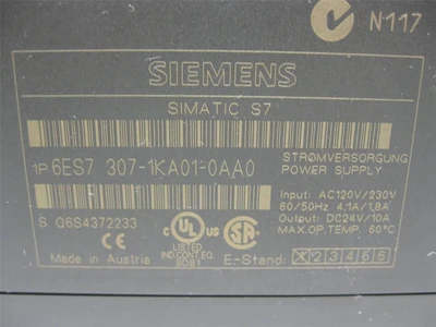 USED SIEMENS 6ES7 307-1KA01-0AA0
