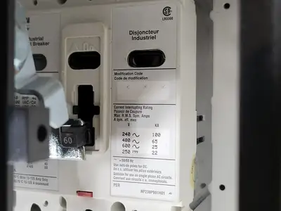 60/100 Amp MCC Circuit Breaker HFD3060/HFD3100 w/ LFD3070R/LFD3150R Limiter