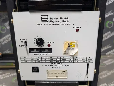 Basler Electric BE1-40Q Loss of Excitation Relay Module F3E E10 B0S1F Used