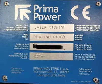 USED 2014 PRIMA POWER PLATINO FIBER