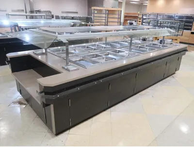 14′ Hot Food Bar – 16 Wells & 2 Rice Warmers