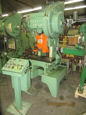 1679-230 Perkins 22 Ton HIGH SPEED Gap Frame Flywheel Power Press, Model 22