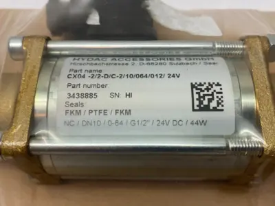 NEW HYDAC COAXIAL VALVE DIRECT ACTING 2/2 WAY