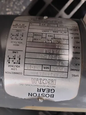 BOSTON GEAR 33-896-918 A.C. Motors | ESS Industrial Equipment Sales (5)