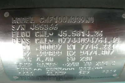 USED Micro Motion CMF100 M339NU