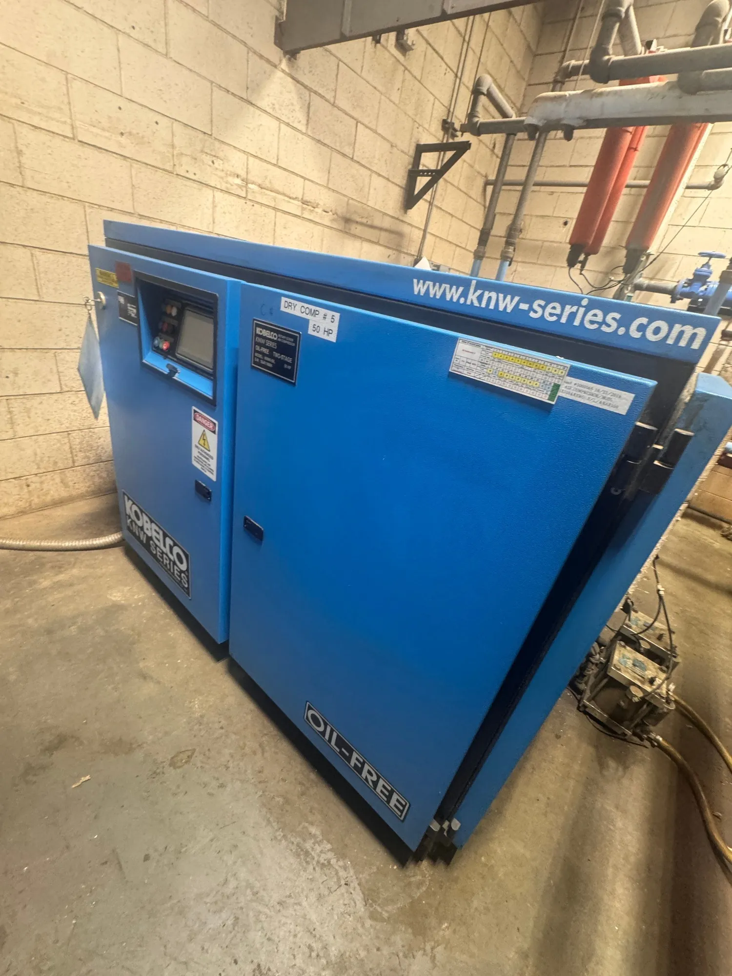 Used KOBELCO KNW0-B/L Rotary Screw & Sliding Vane Air Compressors South Carolina US | ESS Industrial Equipment Sales #1337520