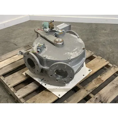 Used Reimelt GmbH 4" Single-channel Stainless Steel Tunnel Diverter Valve