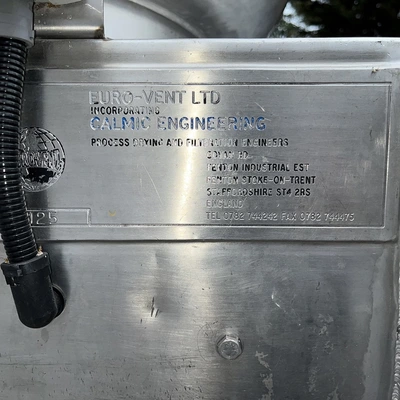 250L Calmic Euro-Vent S/S JKTD High Shear Mixer Granulator