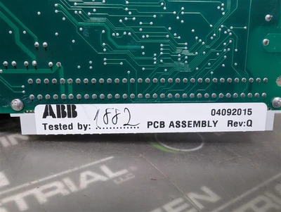 ABB PV1550211MRS050149Q Motor Protection Relay Input Board 04092015 Rev Q Used