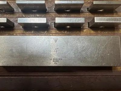 USED ELISTROM/DEARBORN 35-PIECE GAGE BLOCK SET